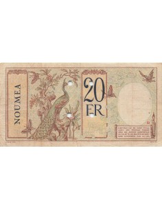 Nle Calédonie 20 Francs - ND (1929) - Annulé - P.37a 20 francs 1929 2