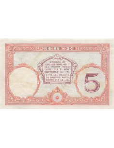 Tahiti 5 Francs - ND (1927) - P.11c 5 francs 1927 2