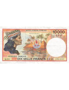 Polynésie Fr. 10000 Francs - ND (1995) - P.4 10000 francs 1995