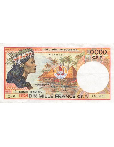 Polynésie Fr. 10000 Francs - ND (1995) - P.4 10000 francs 1995