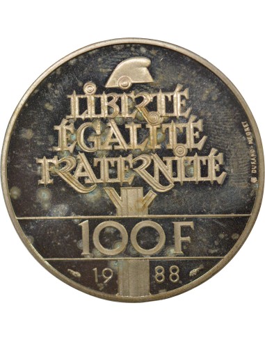 Fraternité 100 francs Argent 1988 Pessac