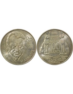 Malraux 100 francs Argent 1988 Pessac