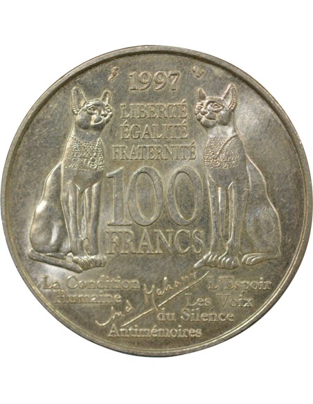 Malraux 100 francs Argent 1988 Pessac