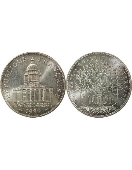 Panthéon 100 francs Argent 1989 Pessac