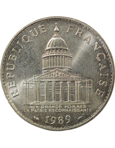 Panthéon 100 francs Argent 1989 Pessac