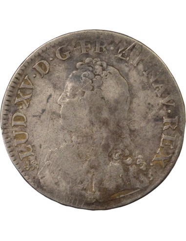 Louis XV au Buste Habillé 1 ecu Argent 1726 T Nantes