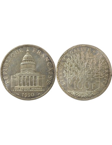 Panthéon 100 francs Argent 1990 Pessac