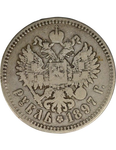 Russie Nicolas II Nicolas II - Rouble Argent - 1897 Bruxelles 1 rouble Argent 1897 B. Bruxelles