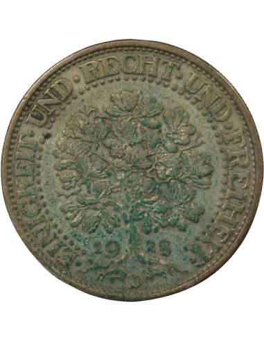 Allemagne Weimar - 5 Reichsmark - 1928 D Munich 5 mark Argent 1928 D Munich