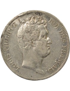 Louis-Philippe Ier Tr. en Creux 5 francs Argent 1831 T Nantes 2
