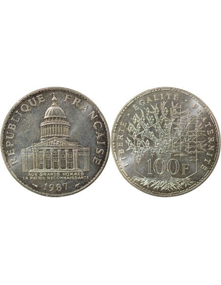 Panthéon 100 francs Argent 1987 Pessac