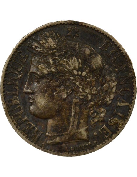 IIIe République 1 franc Argent 1872 A - Paris