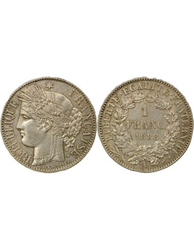 IIIe République 1 franc Argent 1888 A - Paris