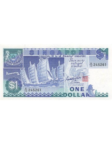 Singapour 1 Dollar - 1987 - P.18a 1 dollar 1987