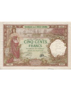 Nle Calédonie 500 Francs - 27-12-1927 - Annulé - P.38 500 francs 1927