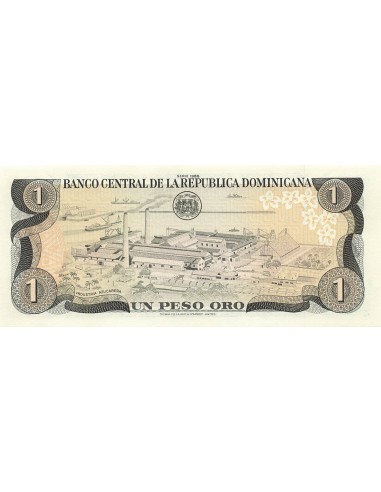 République dominicaine 1 Peso Oro - 1988 - Remplacement - P.126 1 peso oro 1988