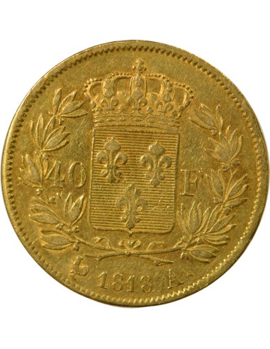 Louis XVIII Louis XVIII - 40 Francs Or - 1818 A Paris 40 francs Or 1818 A - Paris