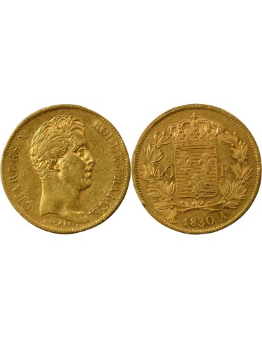 Charles X Charles X - 40 Francs Or - 1830 A Paris 40 francs Or 1830 A - Paris