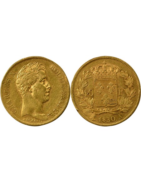 Charles X Charles X - 40 Francs Or - 1830 A Paris 40 francs Or 1830 A - Paris
