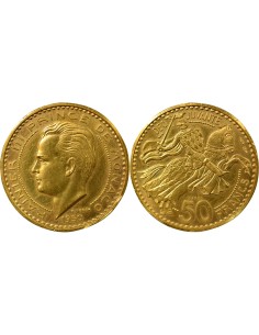 Monaco Rainier III de Monaco Rainier III - 50 Francs Or