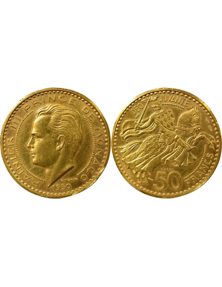 Monaco Rainier III de Monaco Rainier III - 50 Francs Or