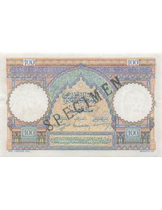 Maroc 100 Francs - 10-11-1948 - Specimen - P.45 100 francs 1948 2