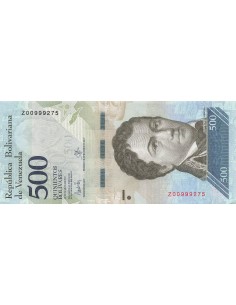 Venezuela 500 Bolivares - 2017 - Remplacement - P.94 500 bolivares 2017
