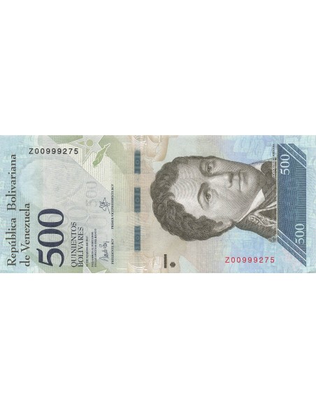 Venezuela 500 Bolivares - 2017 - Remplacement - P.94 500 bolivares 2017