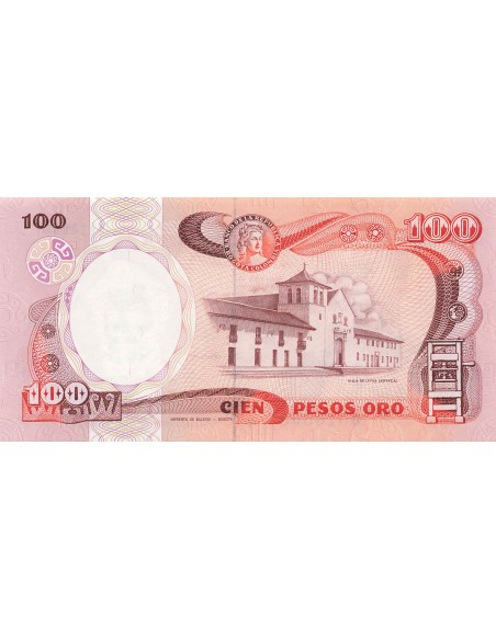 Colombie 100 Pesos Oro - 1986 - Remplacement - P.426 100 pesos oro 1986