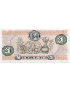 Colombie 20 Pesos Oro - 1981 - Remplacement - P.409 20 pesos oro 1981 2