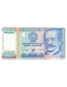 Pérou 500000 Intis - ND (1989) - Remplacement - P.147 500000 intis 1989