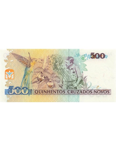 Brésil 500 Cruzeiros - ND (1990) - Remplacement - P.226 500 cruzeiros 1990