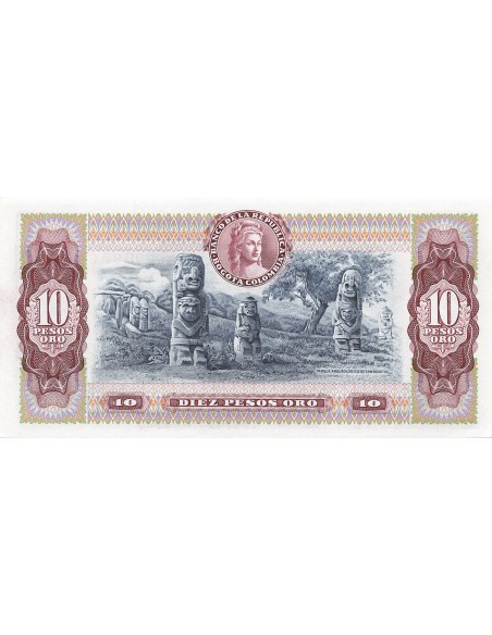 Colombie 10 Pesos Oro - 1980 - Remplacement - P.407 10 pesos oro 1980