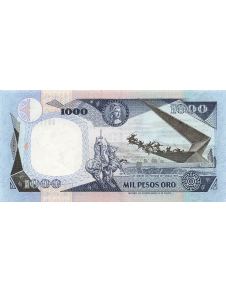 Colombie 1000 Pesos Oro - 1992 - Remplacement - P.432A 1000 pesos oro 1992