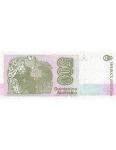 Argentine 500 Australes - ND (1990) - Remplacement - P.328 500 australes 1990 2