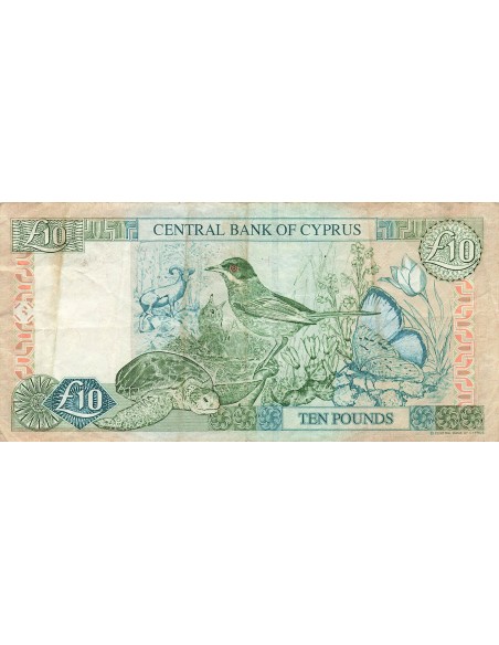 Chypre 10 Pounds - 01-02-2001 - P.62c 10 pounds 2001