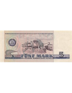 Allemagne (RDA) 5 Mark - Thomas Müntzer - 1975 - P.27 5 mark 1975 2