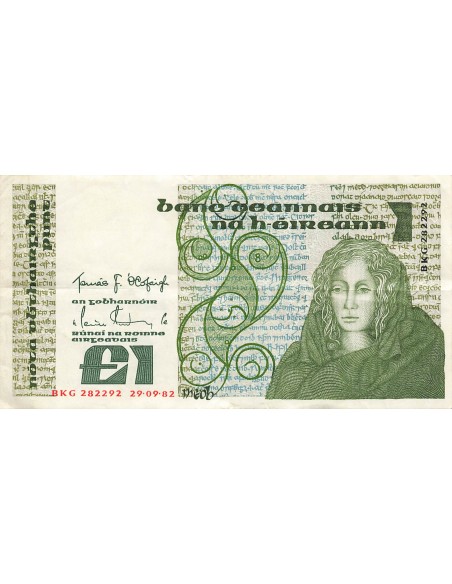 Irlande 1 Pound - Reine Medb - 1982 - P.70 1 pound 1982