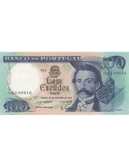 Portugal 100 Escudos - Branco - 30-11-1965 - P.169a 100 escudos 1965