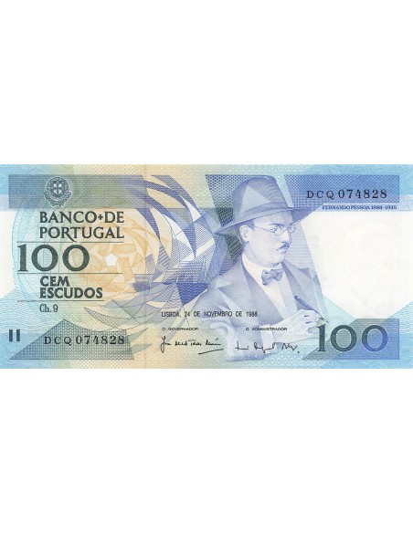 Portugal 100 Escudos - Pessoa - 24-11-1988 - P.179f 100 escudos 1988