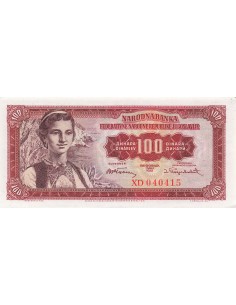 Yougoslavie 100 Dinara - 1955 - Remplacement - P.69 100 dinara 1955