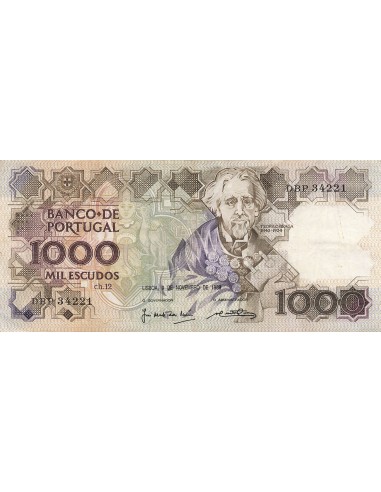 Portugal 1000 Escudos - Braga - 09-11-1989 - P.181f 1000 escudos 1989