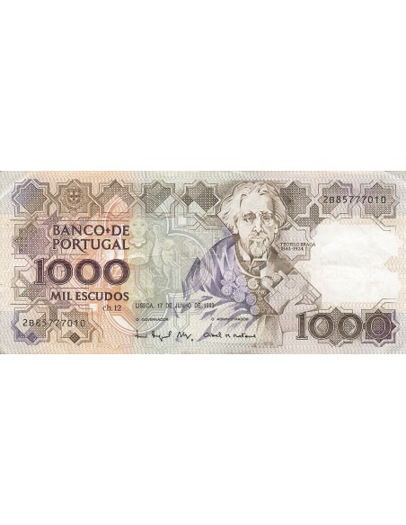 Portugal 1000 Escudos - Braga - 17-06-1993 - P.181j 1000 escudos 1993