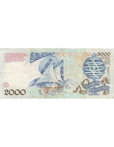 Portugal 2000 Escudos - Dias - 29-08-1991 - P.186b 2000 escudos 1991
