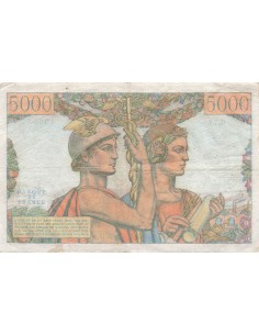 5000 Francs Terre et Mer - 16-08-1951 - Série G.73 5000 francs 1951 2