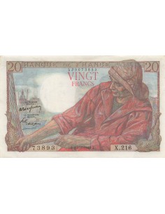 20 Francs Pêcheur - 10-03-1949 - Série X.216 20 francs 1949