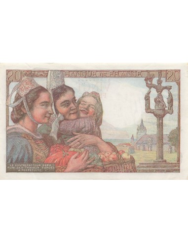 20 Francs Pêcheur - 10-03-1949 - Série X.216 20 francs 1949