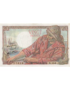 20 Francs Pêcheur - 09-01-1947 - Série X.154 20 francs 1947