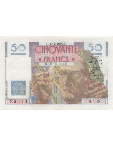 50 Francs - Le Verrier - 17-02-1949 - Série B.122 50 francs 1949