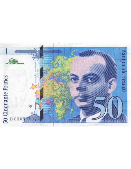 50 Francs - Saint-Exupéry - 1997 50 francs 1997